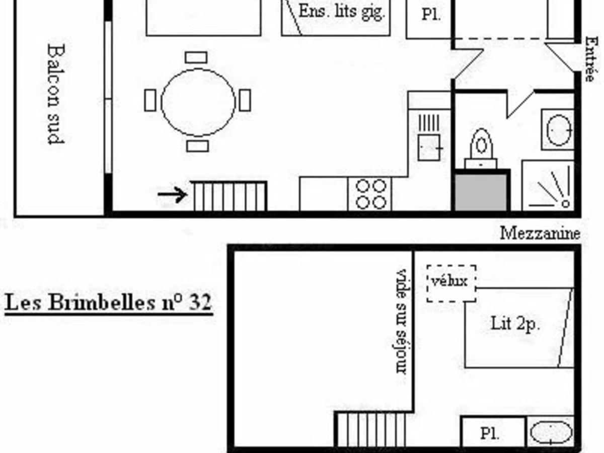 Studio Mezzanine 5 Pers Avec Balcon Sud, Coeur Meribel, Proche Pistes Et Commerces - Fr-1-180-304 Exterior photo